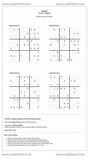 Sudoku Puzzles 4 per Page Expert Level pdf [Game ID: 586482] Design Template