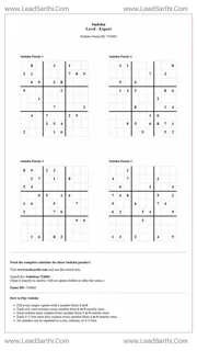 Sudoku Puzzles 4 per Page Expert Level pdf [Game ID: 724862] Design Template