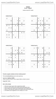 Sudoku Puzzles 4 per Page Expert Level pdf [Game ID: 764868] Design Template