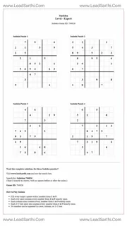 Sudoku Puzzles 4 per Page Expert Level pdf [Game ID: 784826] Design Template