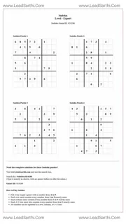 Sudoku Puzzles 4 per Page Expert Level pdf [Game ID: 824286] Design Template