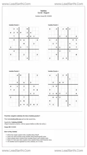 Sudoku Puzzles 4 per Page Expert Level pdf [Game ID: 826868] Design Template