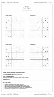 Sudoku Puzzles 4 per Page Expert Level pdf [Game ID: 946482] Design Template