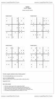 Sudoku Puzzles 4 per Page Expert Level pdf [Game ID: 964826] Design Template
