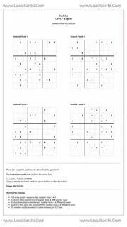 Sudoku Puzzles 4 per Page Expert Level pdf [Game ID: 968286] Design Template