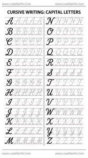 Printable Cursive Capital Letters Worksheet A to Z (Free Practice PDF) Design Template