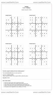 Sudoku Puzzles 4 per Page Medium Level pdf [Game ID: 326282] Design Template