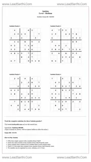 Sudoku Puzzles 4 per Page Medium Level pdf [Game ID: 486486] Design Template