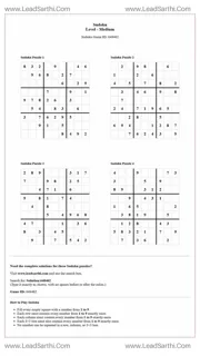 Sudoku Puzzles 4 per Page Medium Level pdf [Game ID: 648462] Design Template