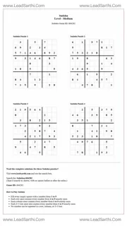 Sudoku Puzzles 4 per Page Medium Level pdf [Game ID: 684282] Design Template