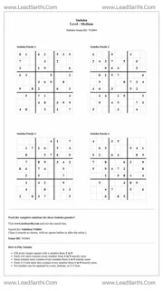 Sudoku Puzzles 4 per Page Medium Level pdf [Game ID: 742864] Design Template
