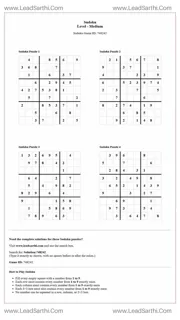 Sudoku Puzzles 4 per Page Medium Level pdf [Game ID: 748242] Design Template