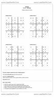 Sudoku Puzzles 4 per Page Medium Level pdf [Game ID: 842624] Design Template