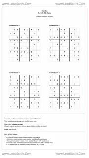Sudoku Puzzles 4 per Page Medium Level pdf [Game ID: 842846] Design Template