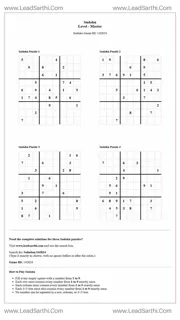 Sudoku Puzzles 4 per Page Master Level pdf [Game ID: 142824] Design Template