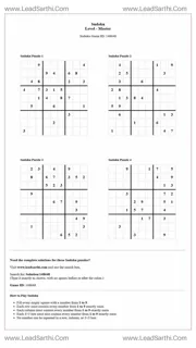 Sudoku Puzzles 4 per Page Master Level pdf [Game ID: 148648] Design Template
