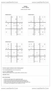 Sudoku Puzzles 4 per Page Master Level pdf [Game ID: 348426] Design Template