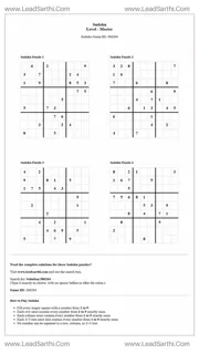Sudoku Puzzles 4 per Page Master Level pdf [Game ID: 386264] Design Template