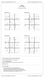 Sudoku Puzzles 4 per Page Master Level pdf [Game ID: 386428] Design Template