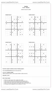 Sudoku Puzzles 4 per Page Master Level pdf [Game ID: 426862] Design Template