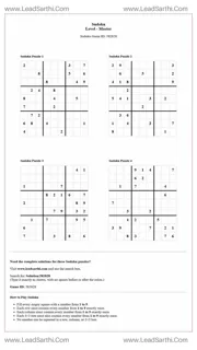 Sudoku Puzzles 4 per Page Master Level pdf [Game ID: 582828] Design Template
