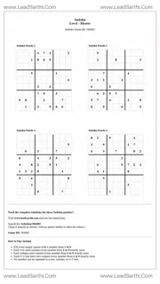 Sudoku Puzzles 4 per Page Master Level pdf [Game ID: 584682] Design Template