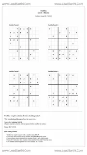 Sudoku Puzzles 4 per Page Master Level pdf [Game ID: 746248] Design Template