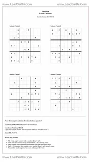 Sudoku Puzzles 4 per Page Master Level pdf [Game ID: 784648] Design Template
