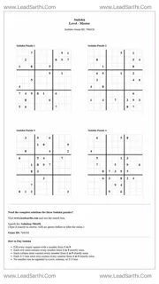 Sudoku Puzzles 4 per Page Master Level pdf [Game ID: 786428] Design Template