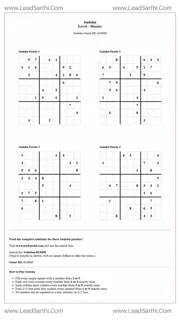 Sudoku Puzzles 4 per Page Master Level pdf [Game ID: 824868] Design Template