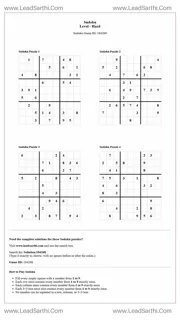 Sudoku Puzzles 4 per Page Hard Level pdf [Game ID: 184268] Design Template