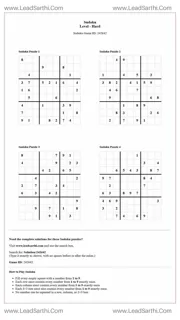 Sudoku Puzzles 4 per Page Hard Level pdf [Game ID: 242642] Design Template