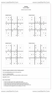 Sudoku Puzzles 4 per Page Hard Level pdf [Game ID: 262468] Design Template