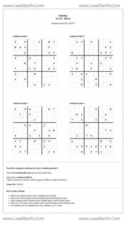 Sudoku Puzzles 4 per Page Hard Level pdf [Game ID: 528242] Design Template