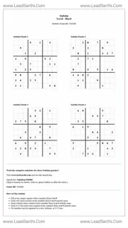 Sudoku Puzzles 4 per Page Hard Level pdf [Game ID: 528286] Design Template