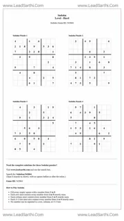 Sudoku Puzzles 4 per Page Hard Level pdf [Game ID: 542864] Design Template
