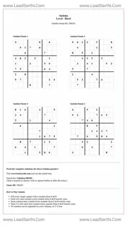 Sudoku Puzzles 4 per Page Hard Level pdf [Game ID: 586282] Design Template