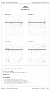 Sudoku Puzzles 4 per Page Hard Level pdf [Game ID: 686426] Design Template