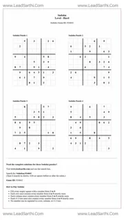 Sudoku Puzzles 4 per Page Hard Level pdf [Game ID: 924842] Design Template