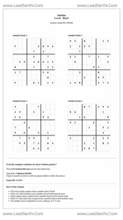 Sudoku Puzzles 4 per Page Hard Level pdf [Game ID: 962686] Design Template