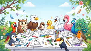 Bird Coloring Pages for Toddlers (2-6 Years) thumbnail