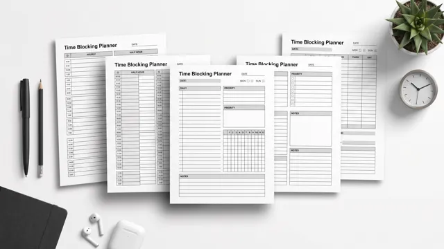 Time Blocking Planner Printable Templates – PDF Daily & Weekly Time Management Pages Feature Image