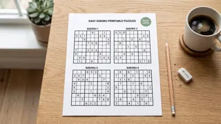 Sudoku Puzzles 4 per Page Easy Level pdf with answers thumbnail