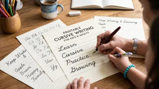 Printable Cursive Writing for kids & Adults thumbnail
