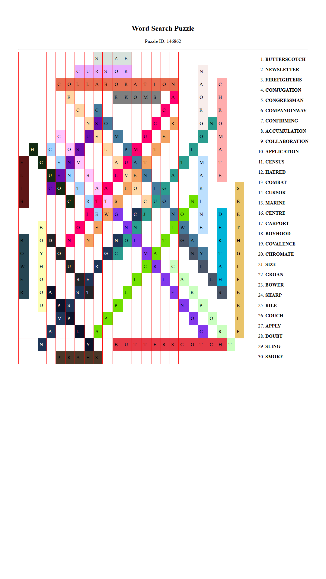 Solution of Printable word search puzzle for adults 173 (Puzzle id: 146862) Document