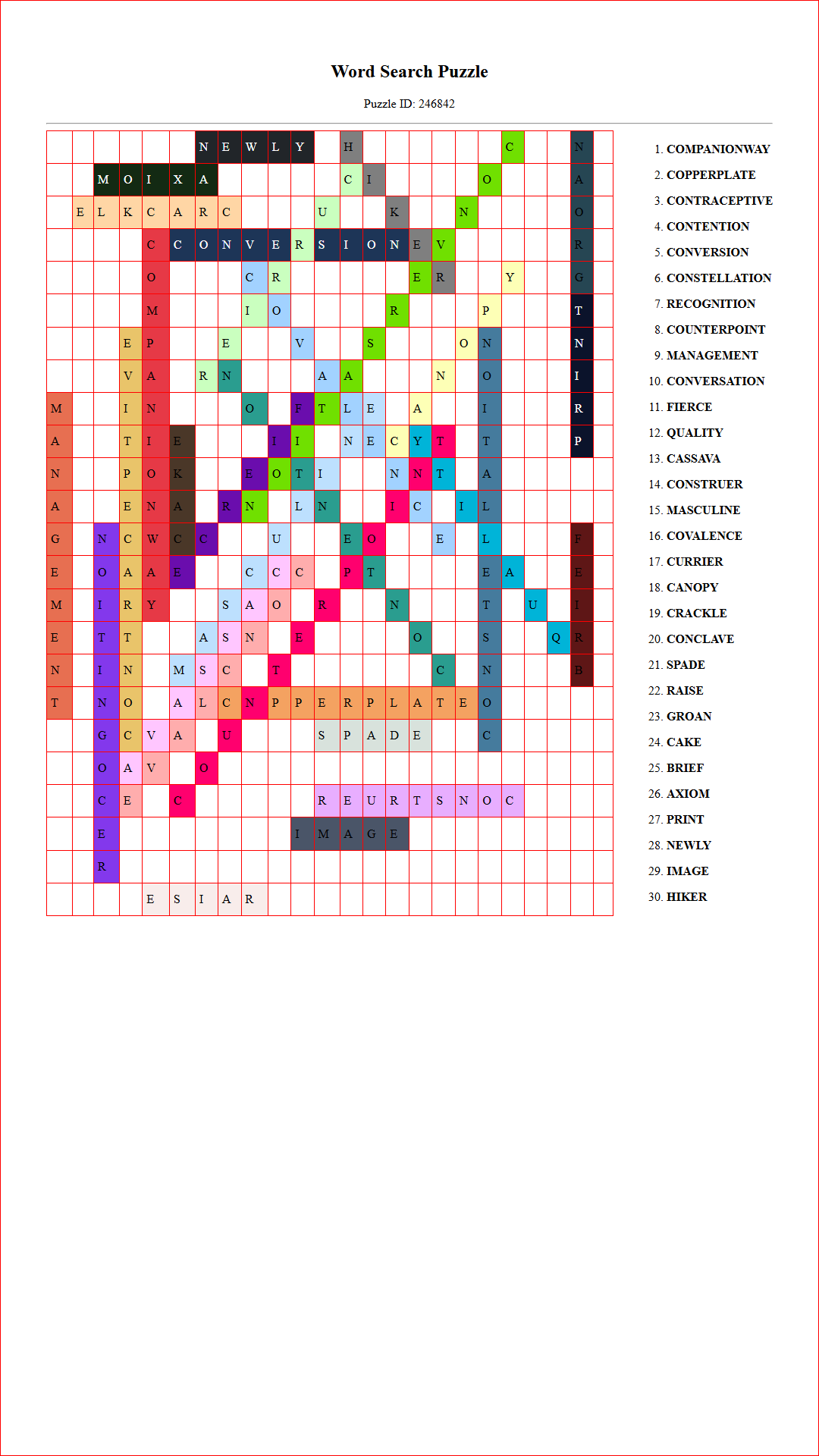 Solution of Printable word search puzzle for adults 475 (Puzzle id: 246842) Document