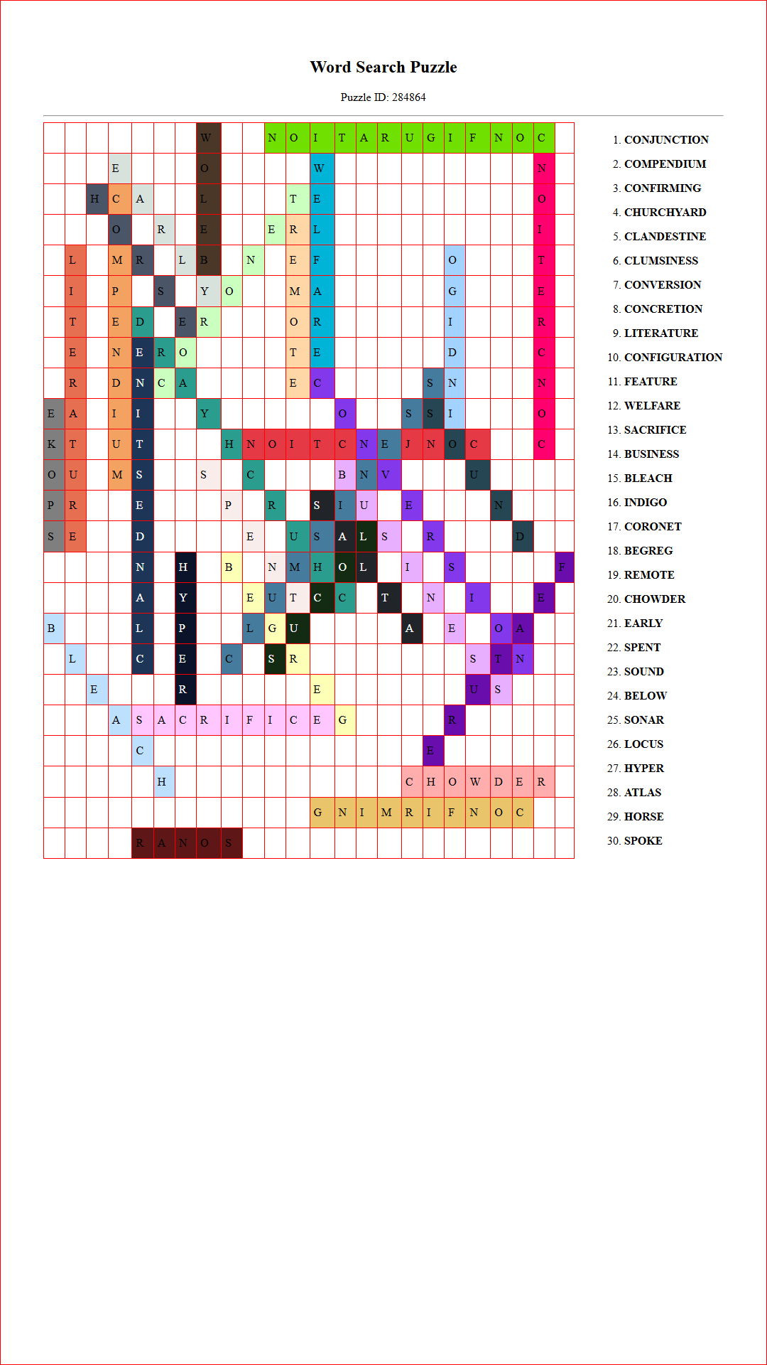 Solution of Printable word search puzzle for adults 200 (Puzzle id: 284864) Document