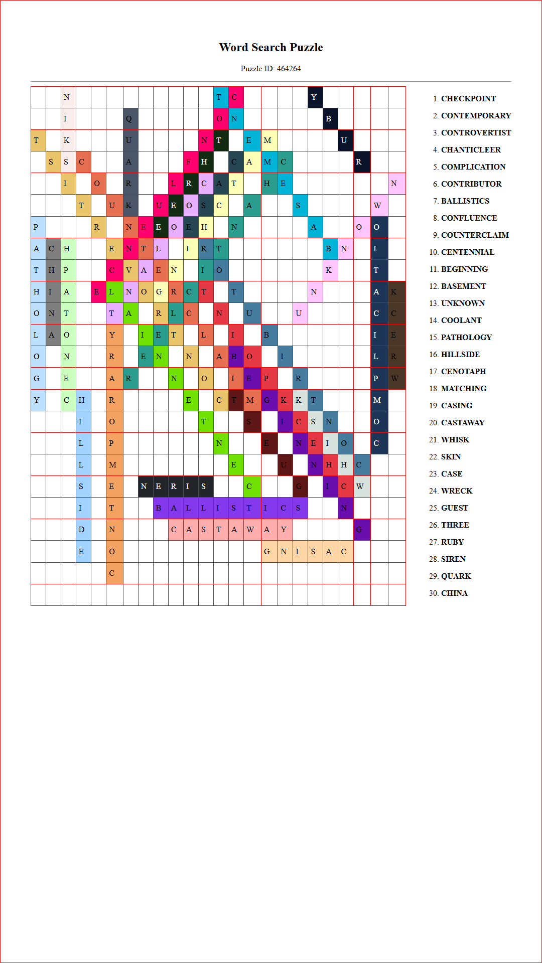 Solution of Printable word search puzzle for adults 205 (Puzzle id: 464264) Document