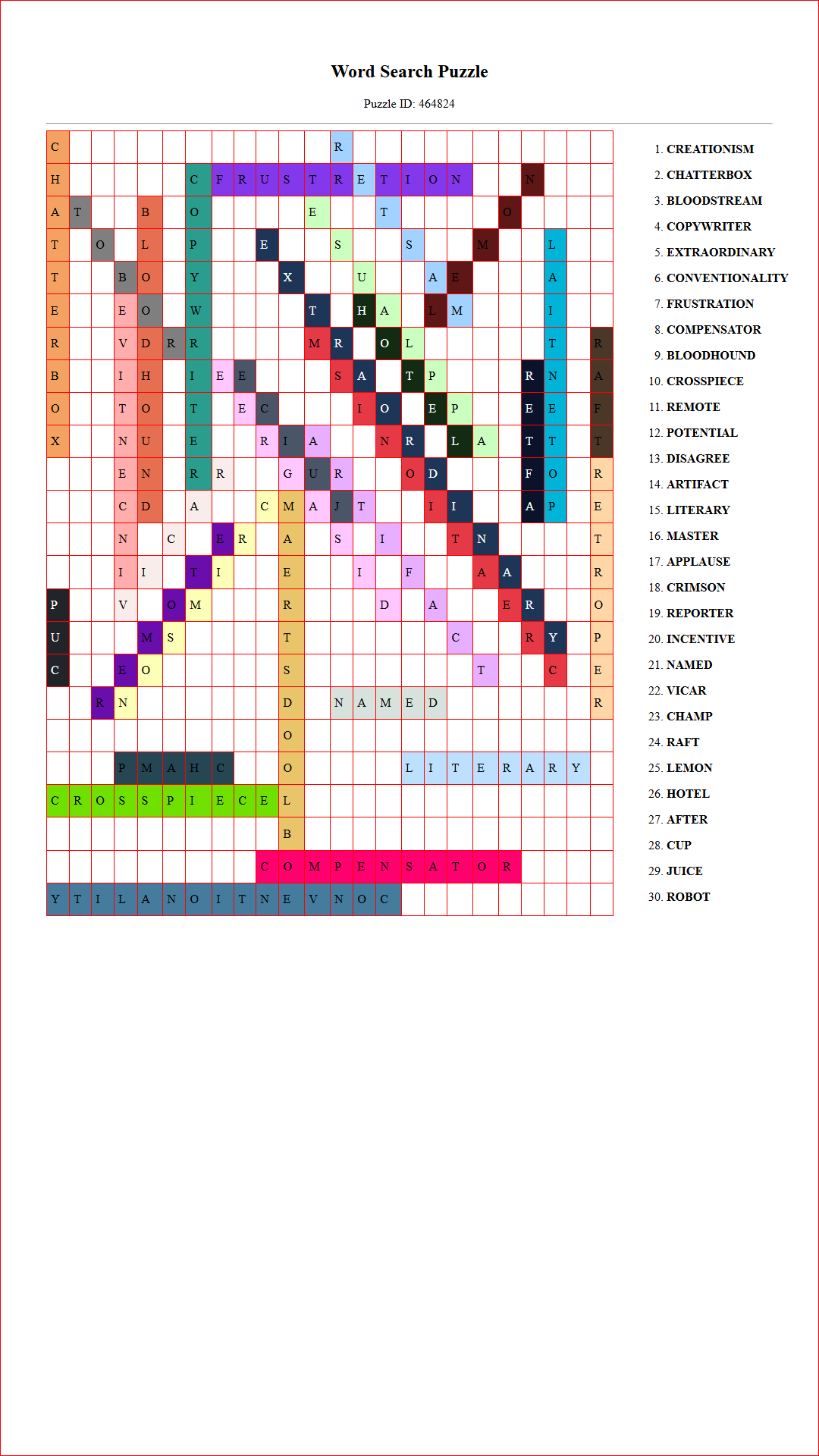 Solution of Printable word search puzzle for adults 228 (Puzzle id: 464824) Document