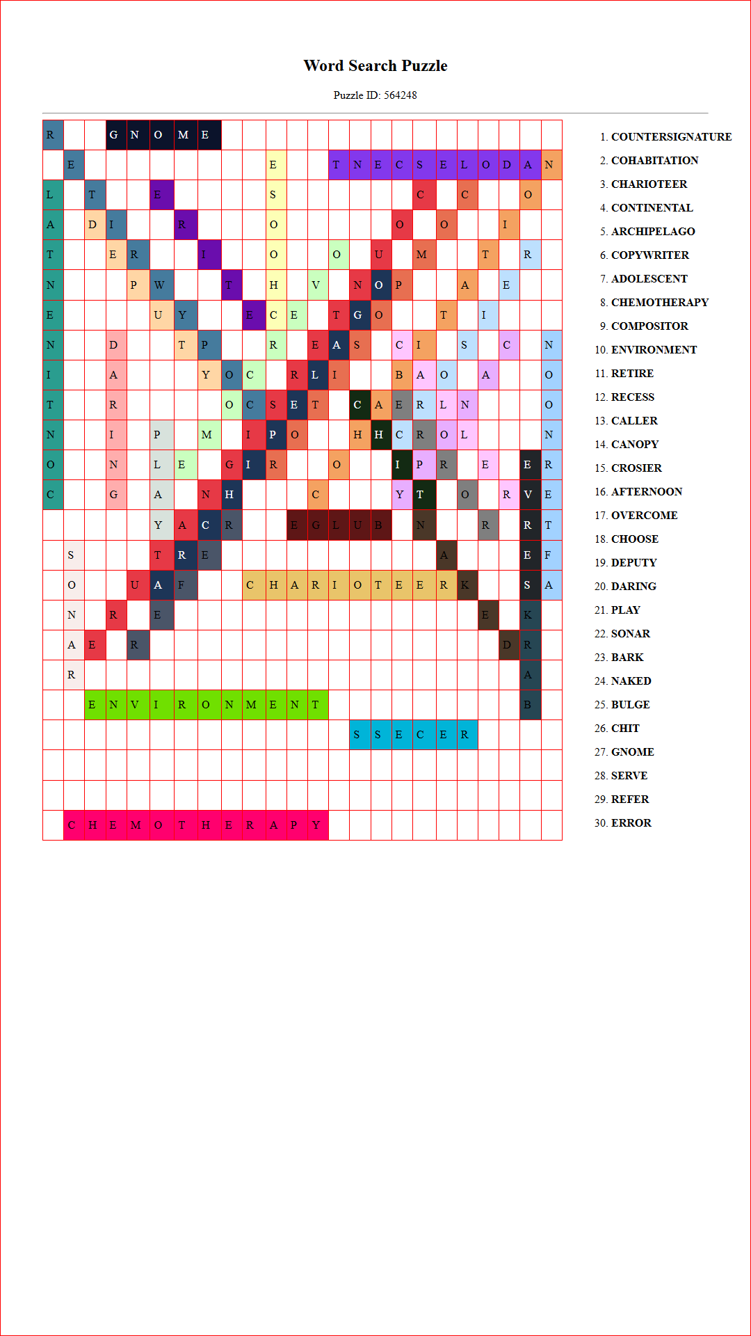Solution of Printable word search puzzle for adults 442 (Puzzle id: 564248) Document